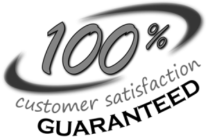 customer satisfaction guarantee logo